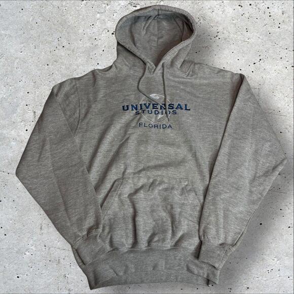 Vtg Universal Studios Hoodie Mens Gray Florida Destination Size S - Picture 2 of 6